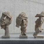 Abstract Expression Face Sculpture Set - Image 4