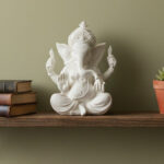 Divine Serenity: Alabaster-Finish Lord Ganesha - Image 4