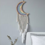 Celestial Rainbow Macramé Dreamcatcher - Image 3