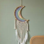 Celestial Rainbow Macramé Dreamcatcher - Image 2