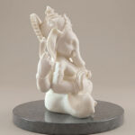 Divine Serenity: Alabaster-Finish Lord Ganesha - Image 2