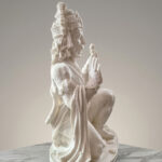 Divine Strength: Alabaster-Finish Lord Hanuman - Image 3
