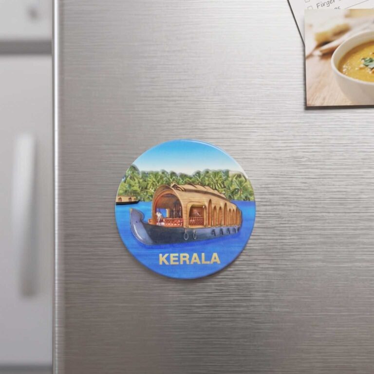 Kerala Houseboat Fridge Magnet