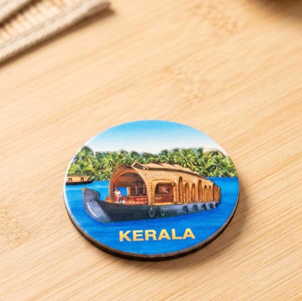 Kerala Houseboat Fridge Magnet
