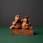 Twin Elephant Love Harmony Showpiece - Image 2