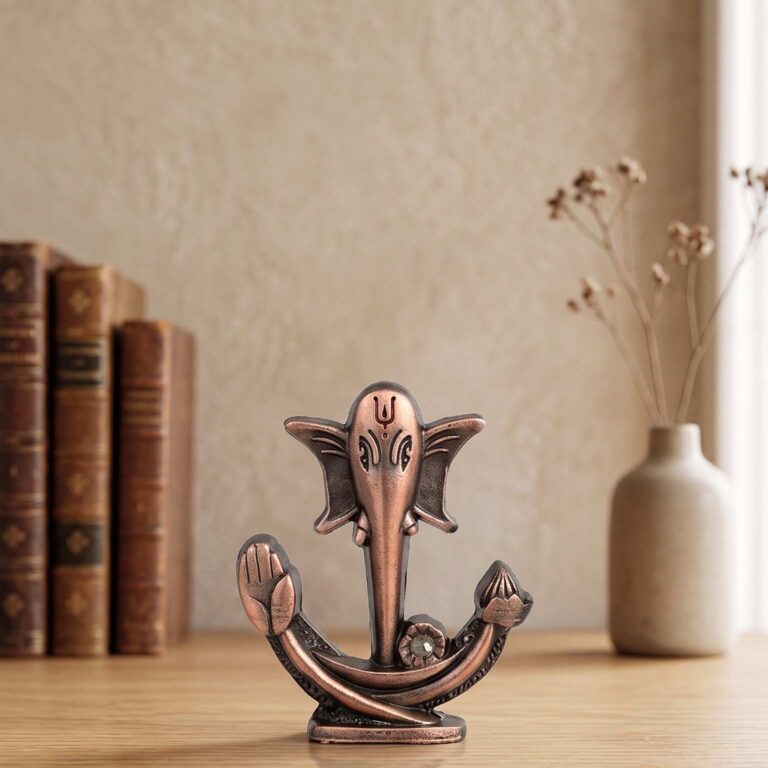 Metal Lord Ganesha Idol Copper