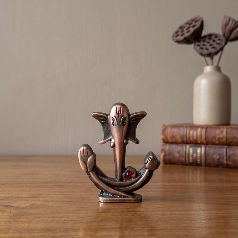 Metal Lord ganesha Idol Bronze1