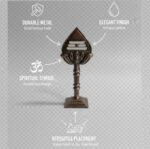 Om Vel with Stand | Tamil om Vel Car Dashboard | om muruga | Murugan Om Vel (Copper Color) - Image 2