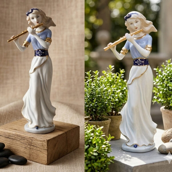 The Melodic Muse Porcelain Figurine