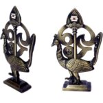 Yaazh Treasures Murugan Vel with Peacock and Arch Idol – Divine Metal Statue for Pooja, Home Decoration & Car Dashboard - Image 3