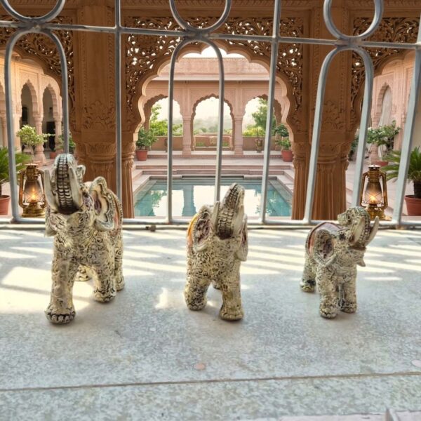 Imperial Majesty: Set of Three Elephant Figurines