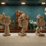 Abstract Expression Face Sculpture Set - Image 2