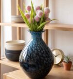 China Style Art Stained Glass Vase Living Room Entrance Dining Table Flower Arrangement Crafts Decoration - Image 2